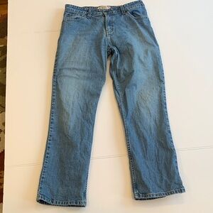 Levi's Stretch Mid Rise Straight Leg Women’s Misses 10 Short Light Blue Jeans